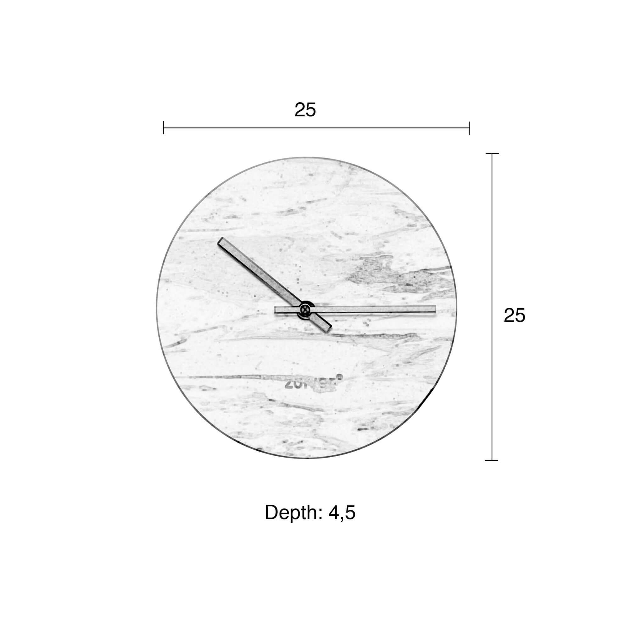 horloge marbre noir & or - ø 25 9 horloge marbre noir & or - ø 25 – image 9