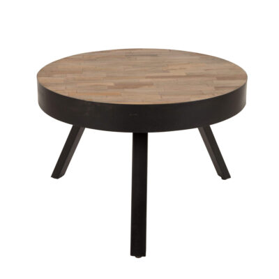 table basse suri teck - m - ø 58 x h 40 cm