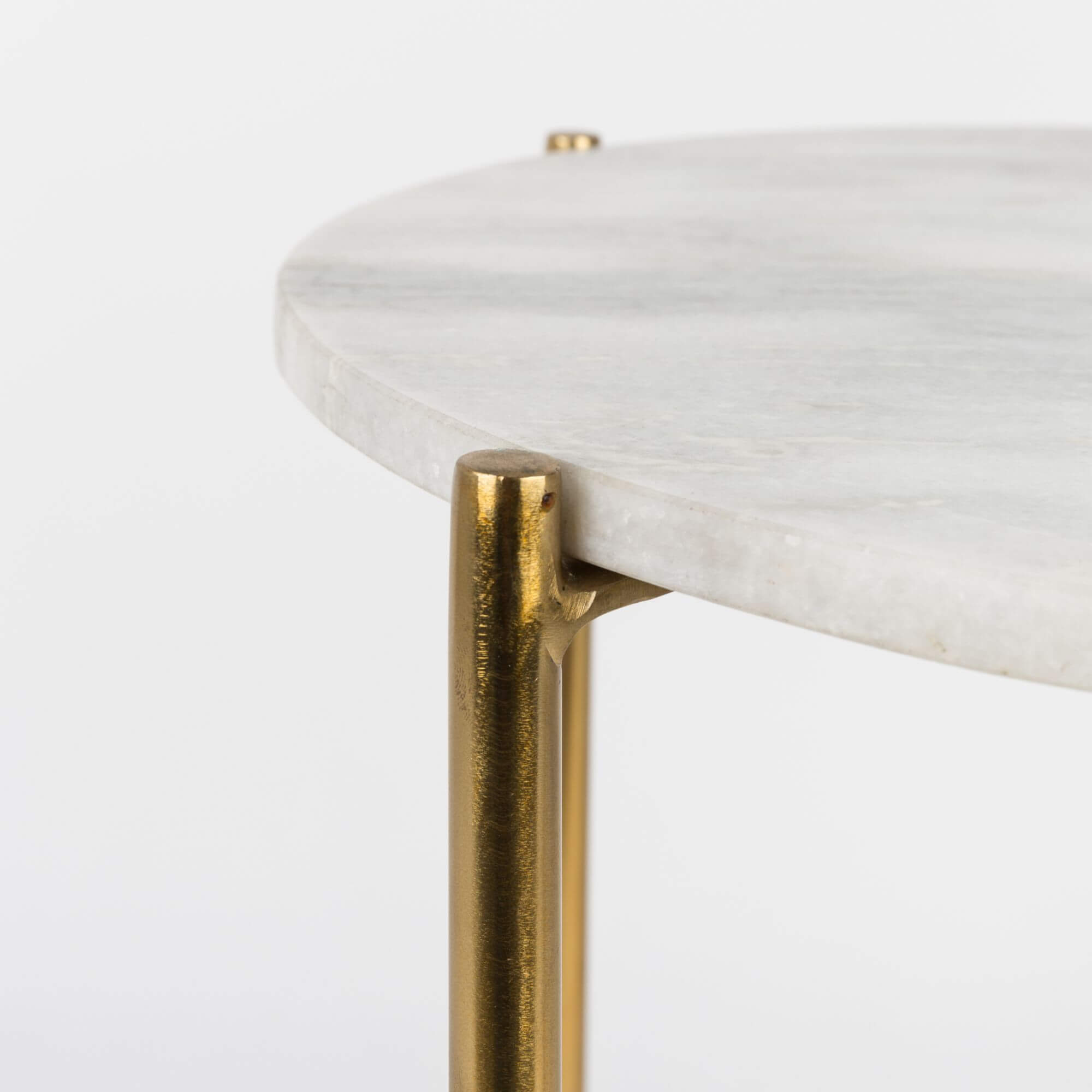 table d'appoint shiny - laiton/marbre blanc 5 table d'appoint shiny - laiton/marbre blanc – image 5