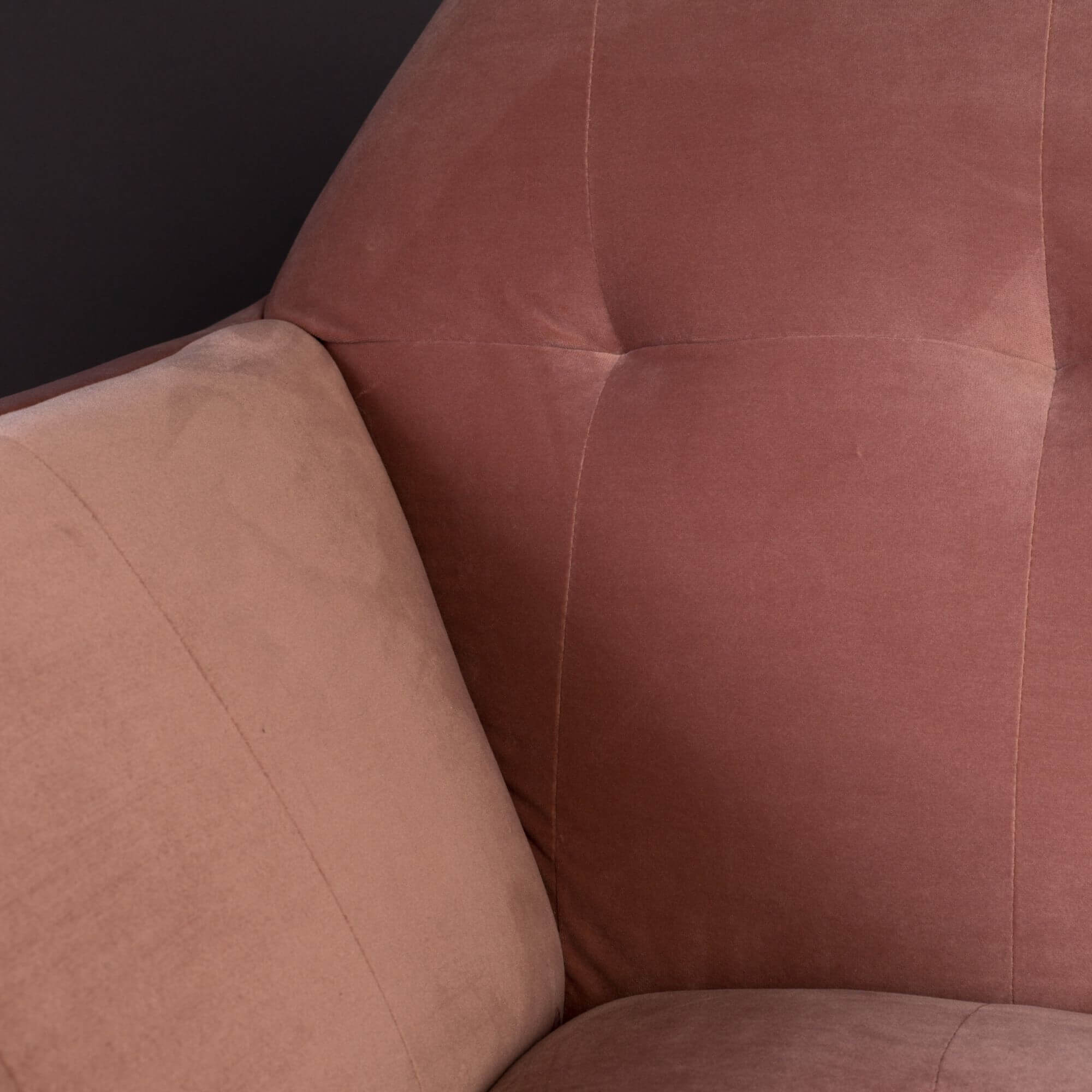 canapé kate - rose poudre- velours/laiton 7 canapé kate - rose poudre- velours/laiton – image 7