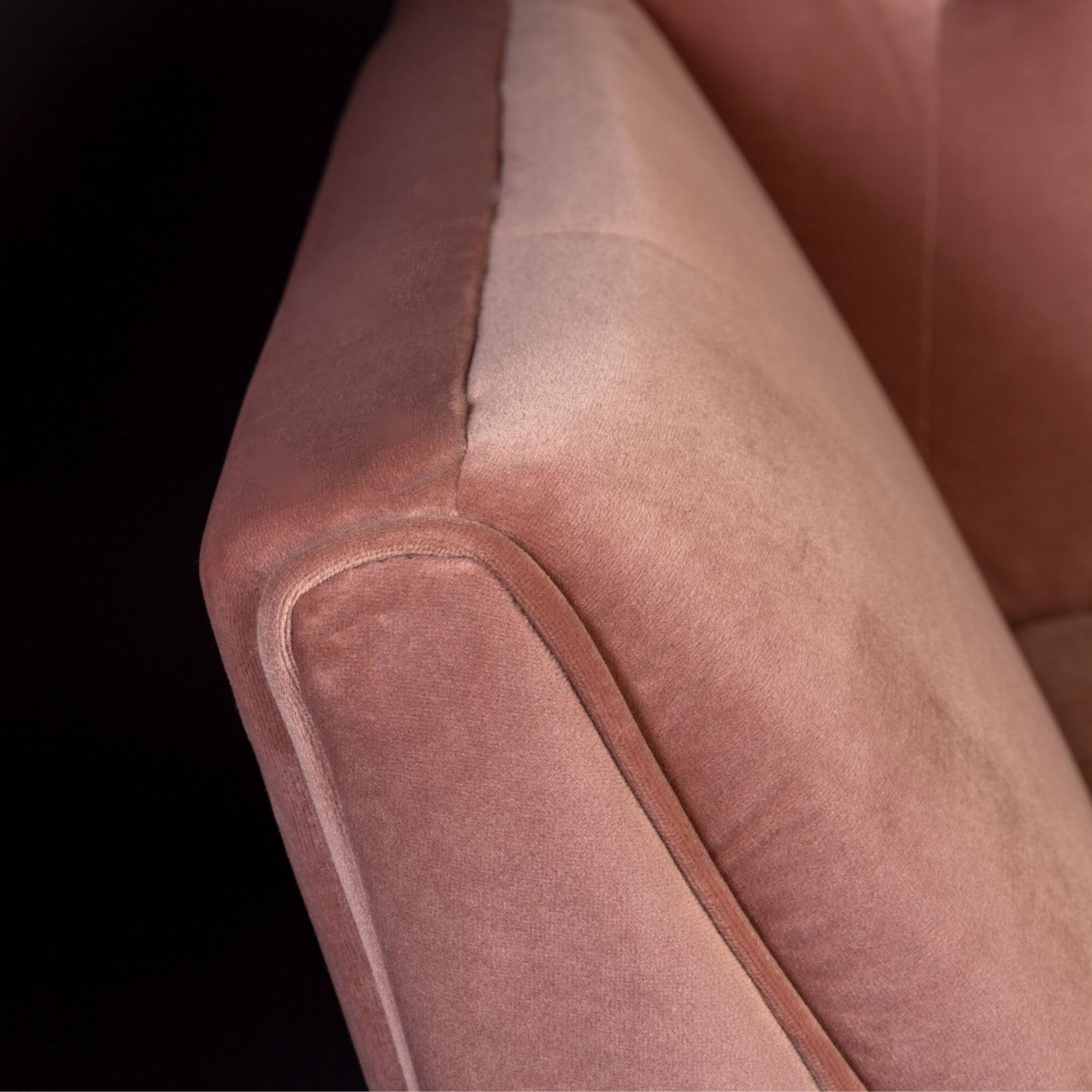 canapé kate - rose poudre- velours/laiton 8 canapé kate - rose poudre- velours/laiton – image 8