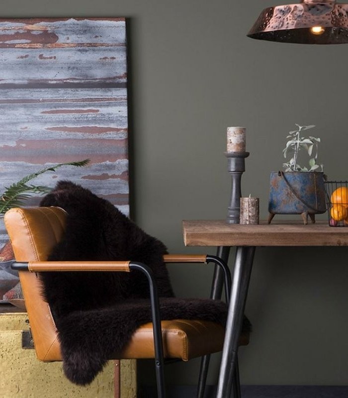 fauteuil lounge stitched - cognac 2 fauteuil cuir dutchbone