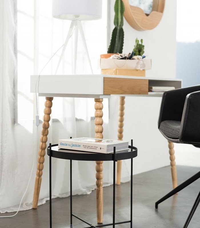 table d’appoint noire cupidon – taille s 6 table d'appoint noir cupidon - s