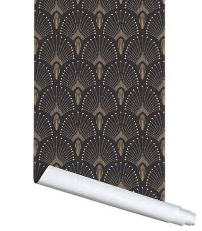 papier-peint 1925 noir - 10 m x 53 cm