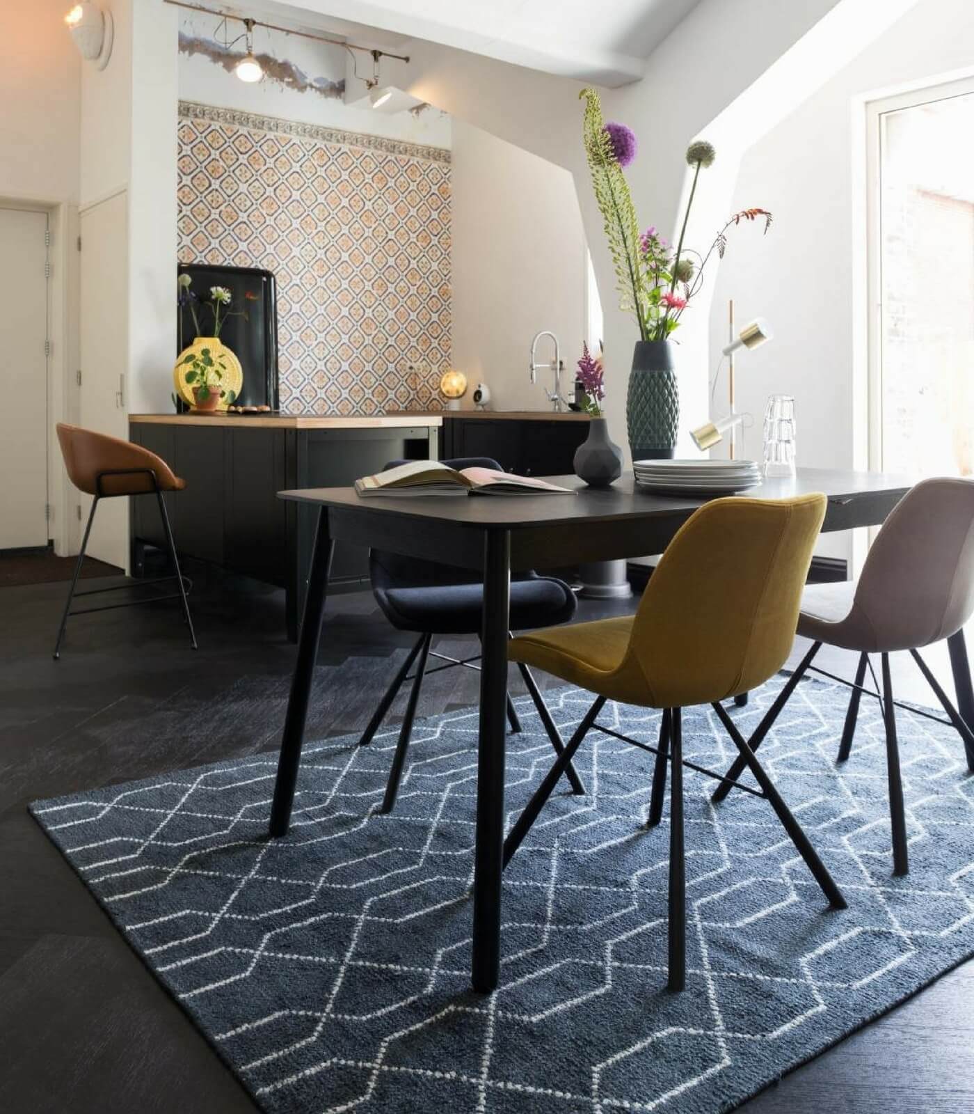 tapis mars indigo - 170 x 240 cm 5 tapis mars indigo - 170 x 240 cm – image 5