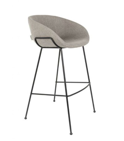 tabouret de bar feston - gris