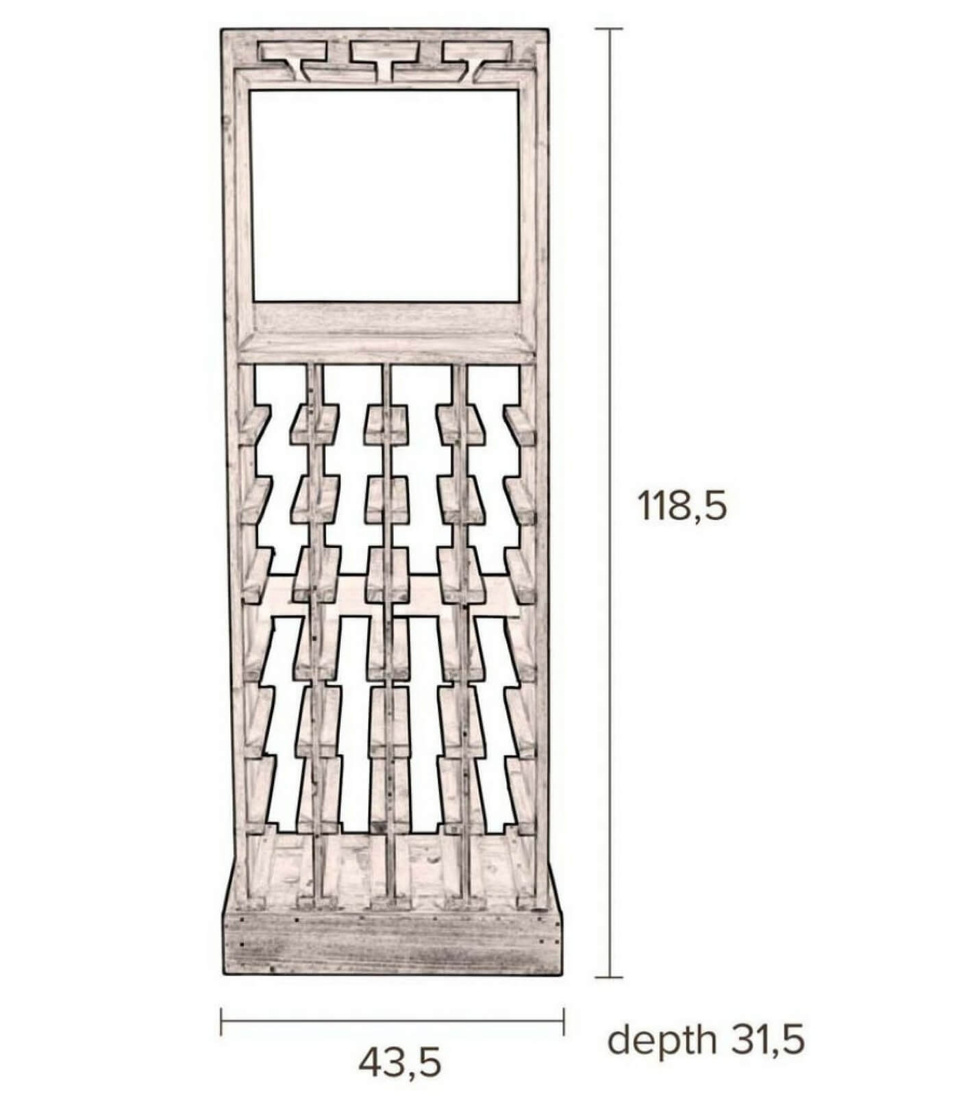 bar claude - l 43,5 x h 118,5 cm 10 bar claude - l 43,5 x h 118,5 cm – image 10