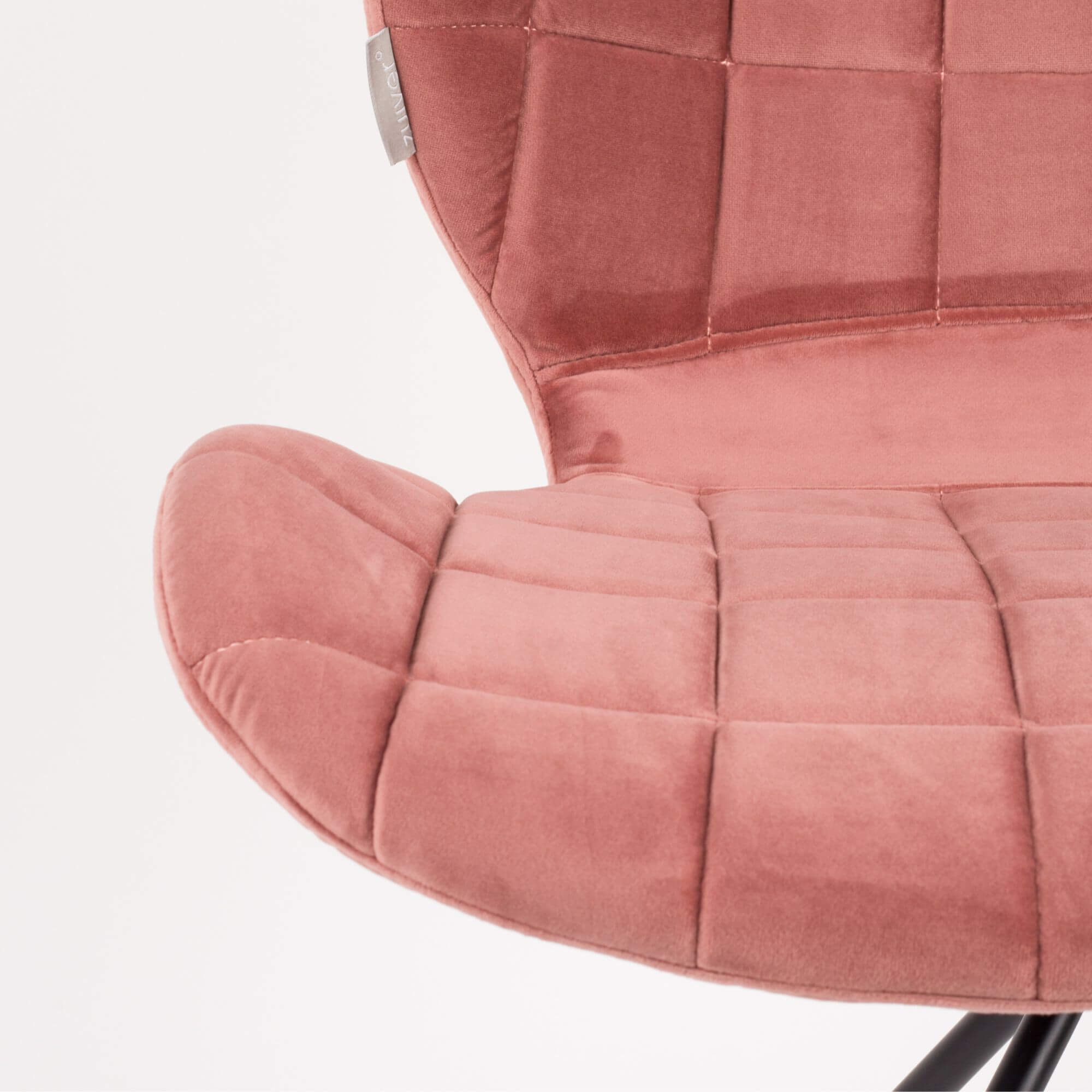 chaise omg - velours - rose poudré 6 chaise omg - velours - rose poudré – image 6