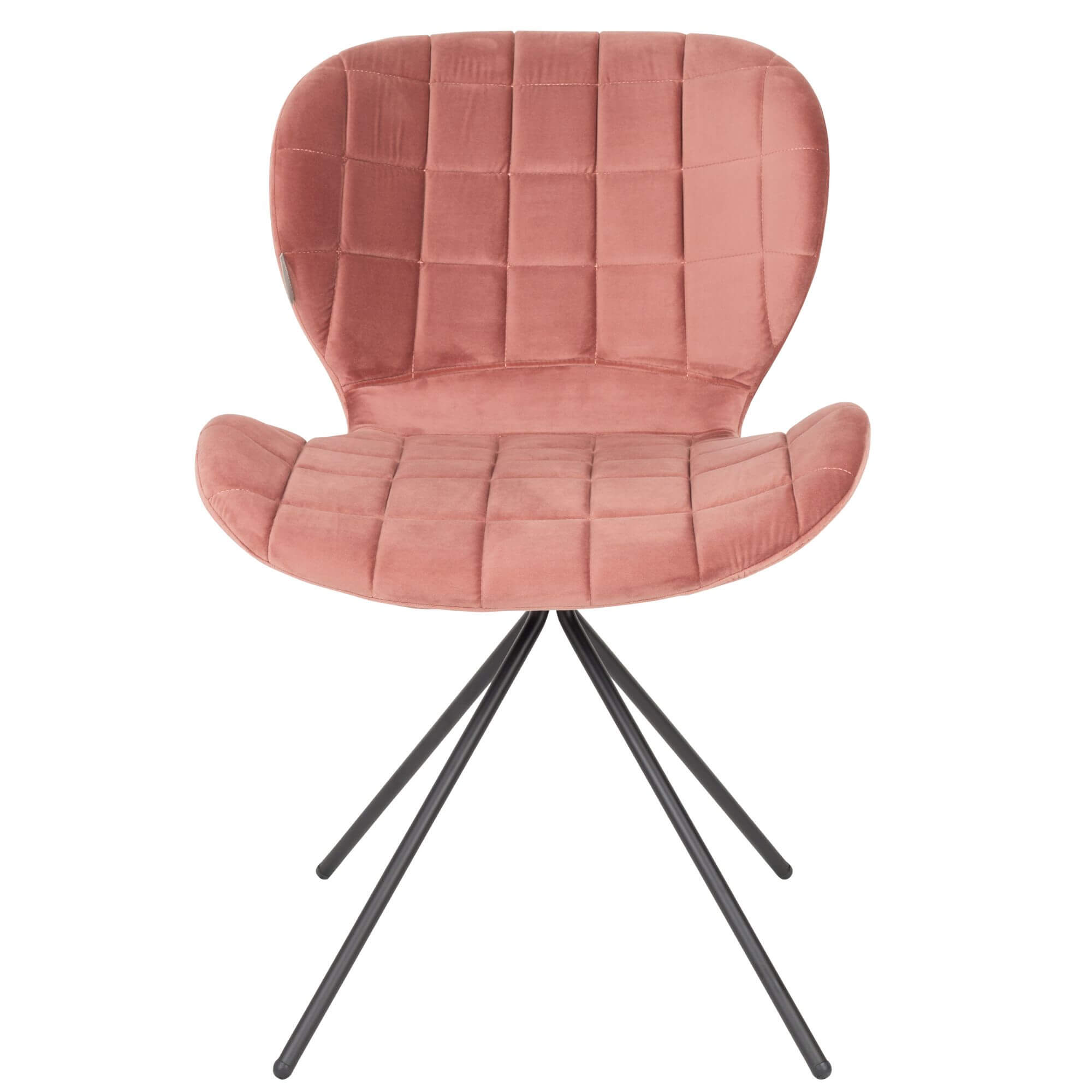 chaise omg - velours - rose poudré 14 chaise omg - velours - rose poudré – image 14