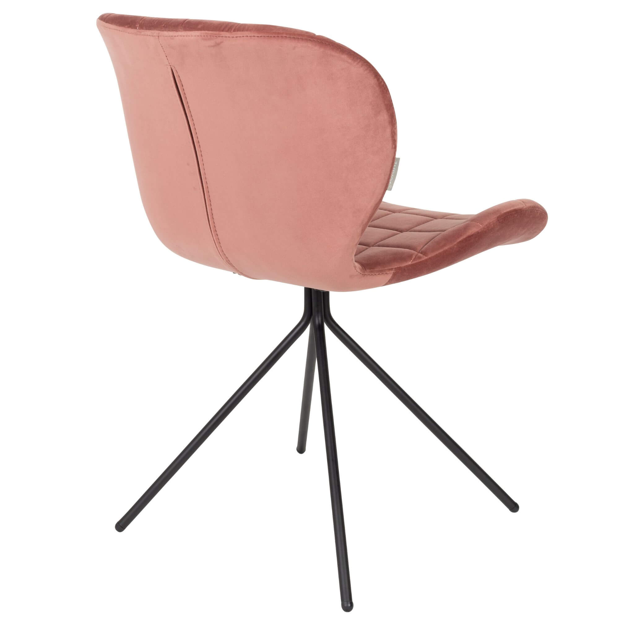 chaise omg - velours - rose poudré 13 chaise omg - velours - rose poudré – image 13