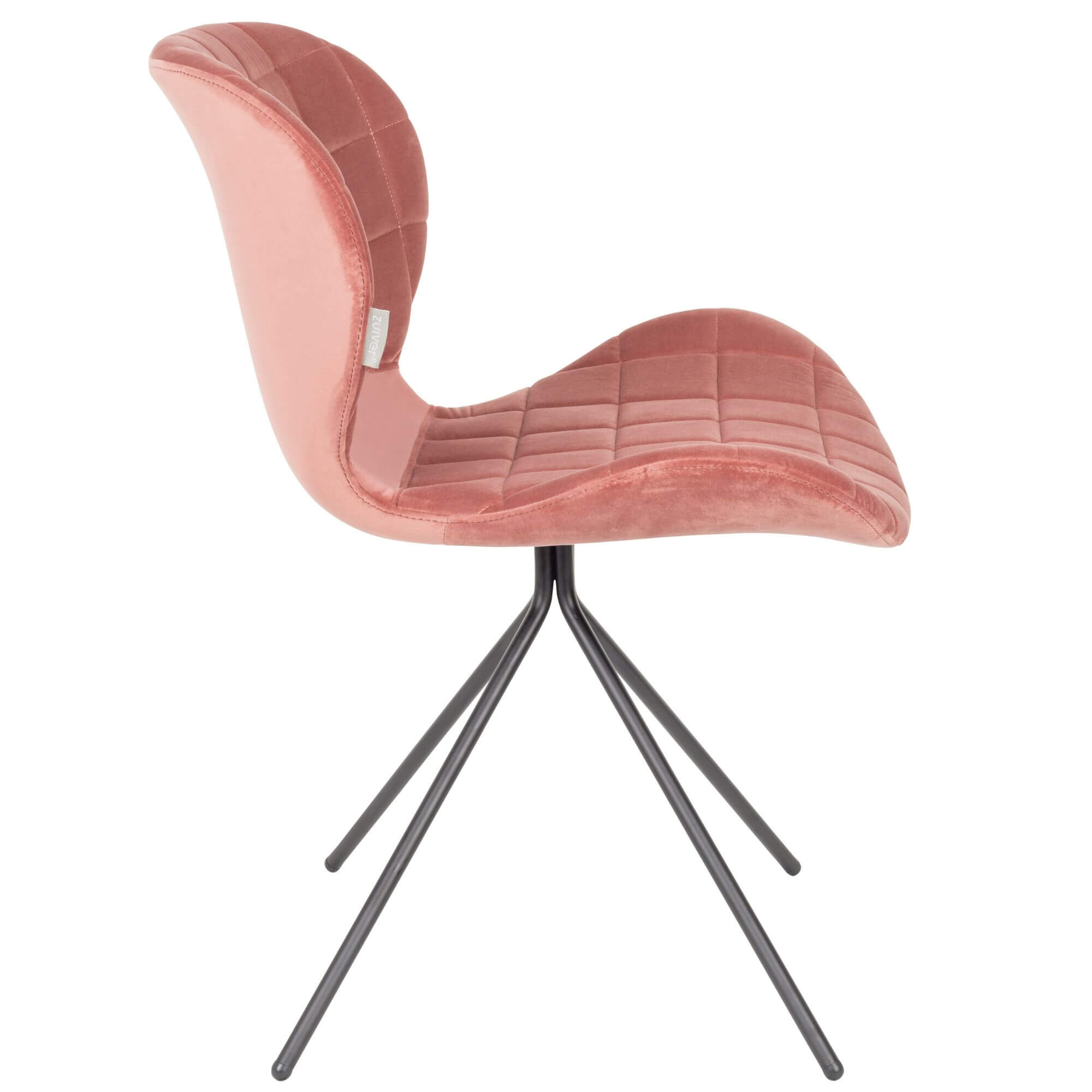chaise omg - velours - rose poudré 12 chaise omg - velours - rose poudré – image 12