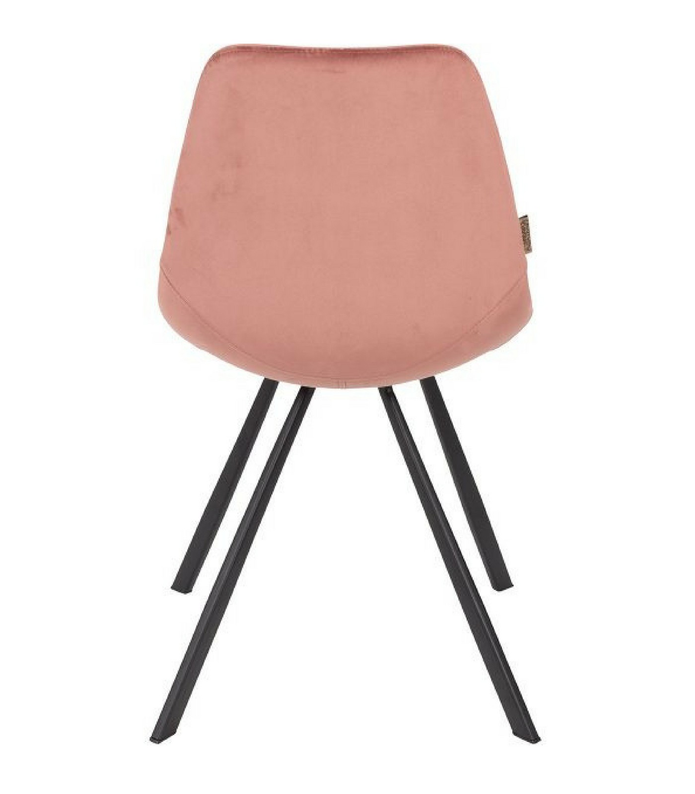 chaise franky velours - rose poudre 5 chaise franky velours - rose poudre – image 5