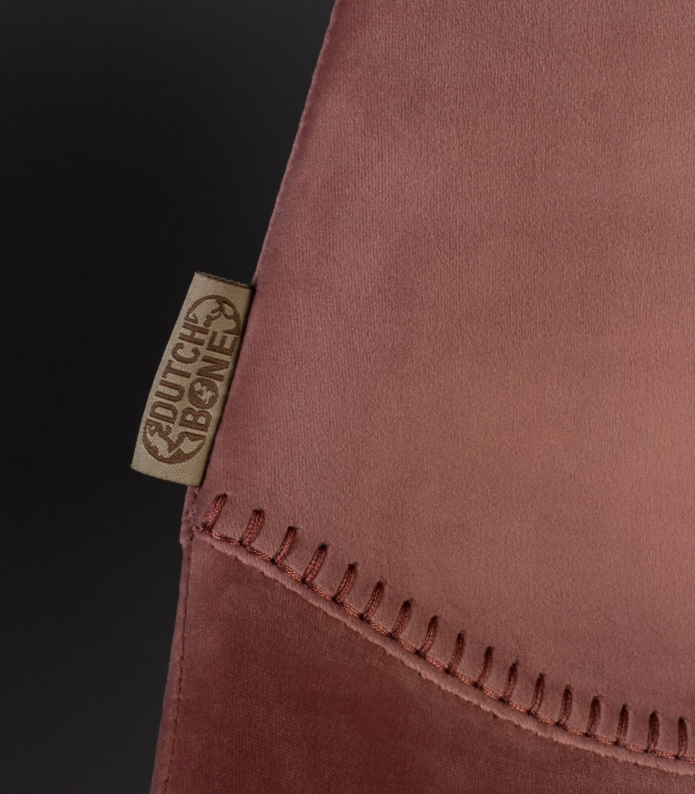 chaise franky velours - rose poudre 10 chaise franky velours - rose poudre – image 10