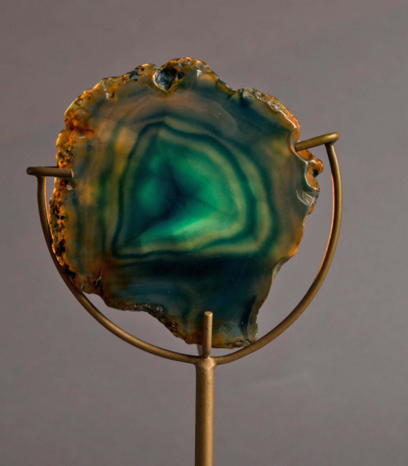 bougeoir agate - vert 2 bougeoir agate - vert – image 2