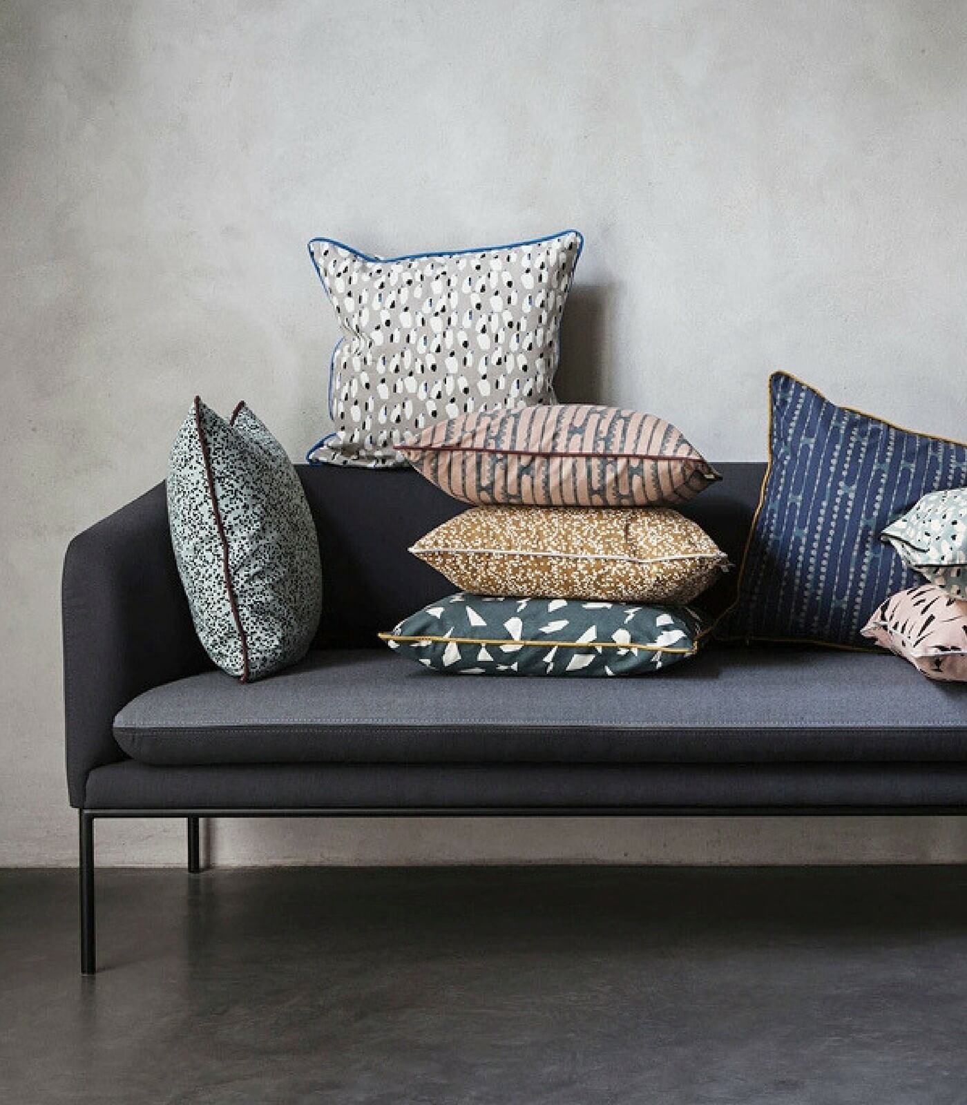 coussin spotted - gris 3 coussin spotted - gris – image 3