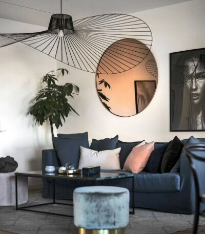 miroir chic ø 80  - rose gold