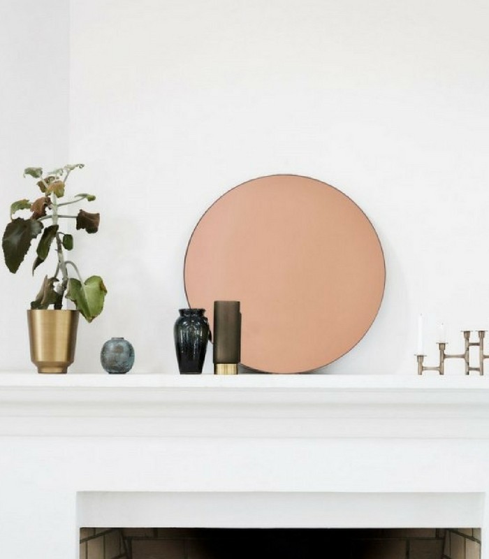 miroir chic ø 50 - rose gold 2 miroir chic ø 50 - rose gold – image 2