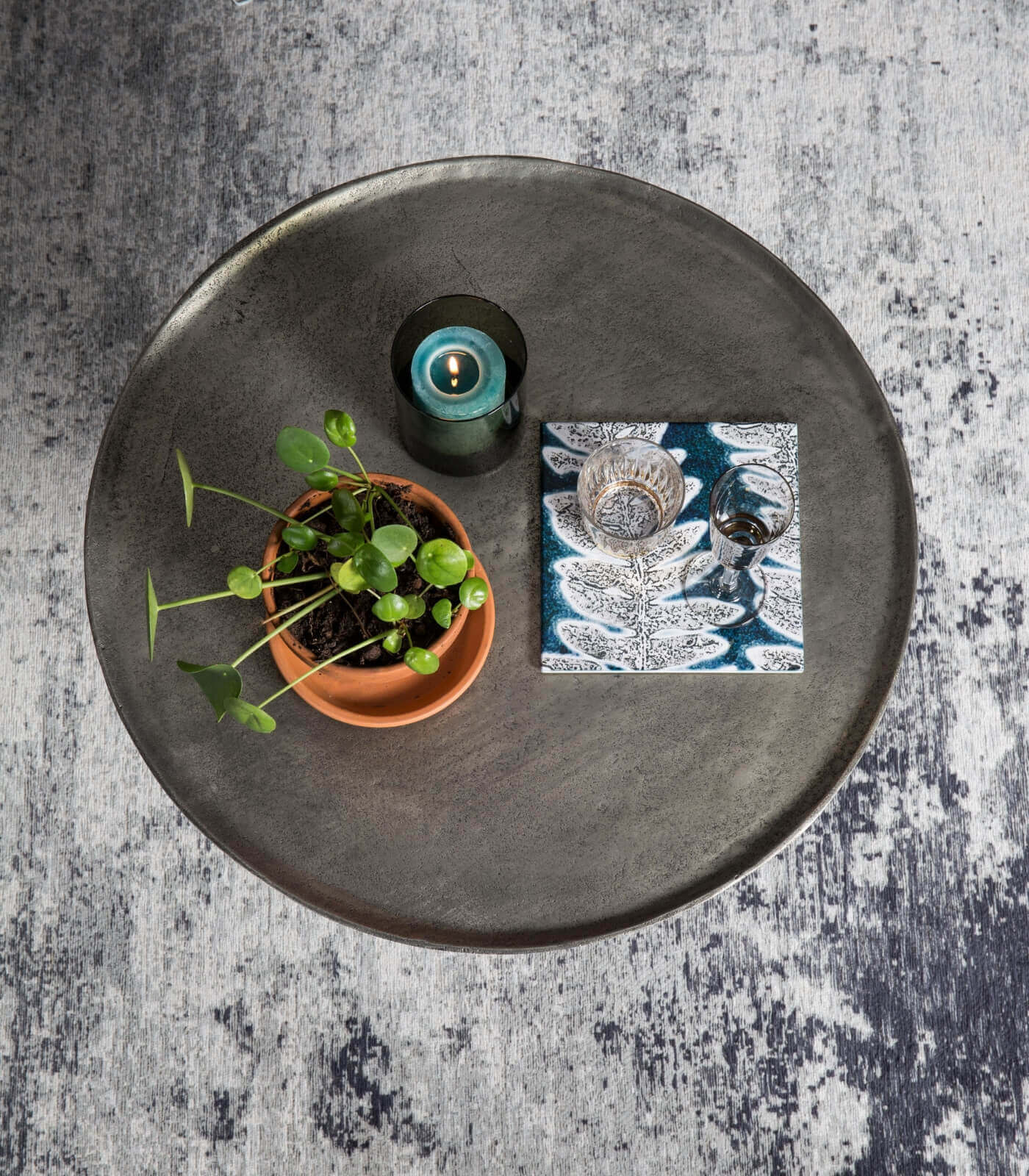 table basse brute nickel - ø 63 cm 3 table basse brute nickel - ø 63 cm – image 3