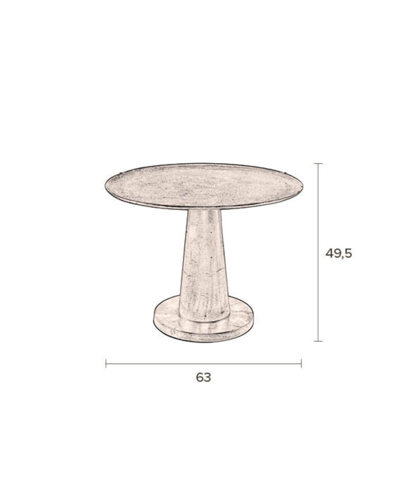 table basse brute nickel - ø 63 cm 7 table basse brute nickel - ø 63 cm – image 7
