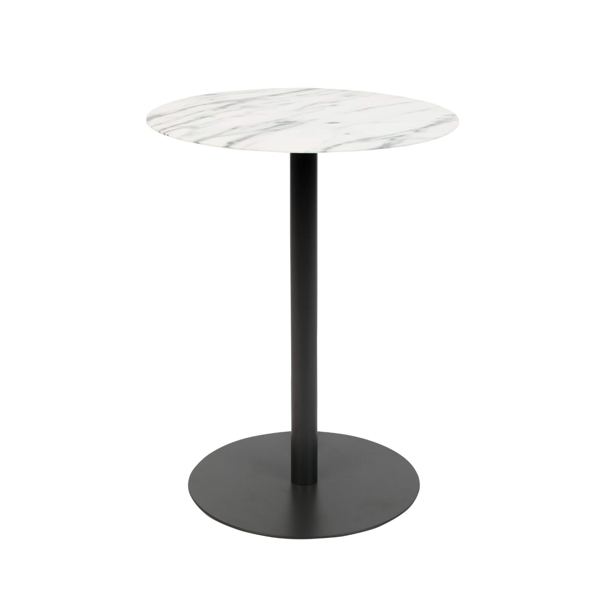 table d’appoint snow effet marbre - rond - ø 35 x h 45 cm 1 table d’appoint snow marbre - rond s