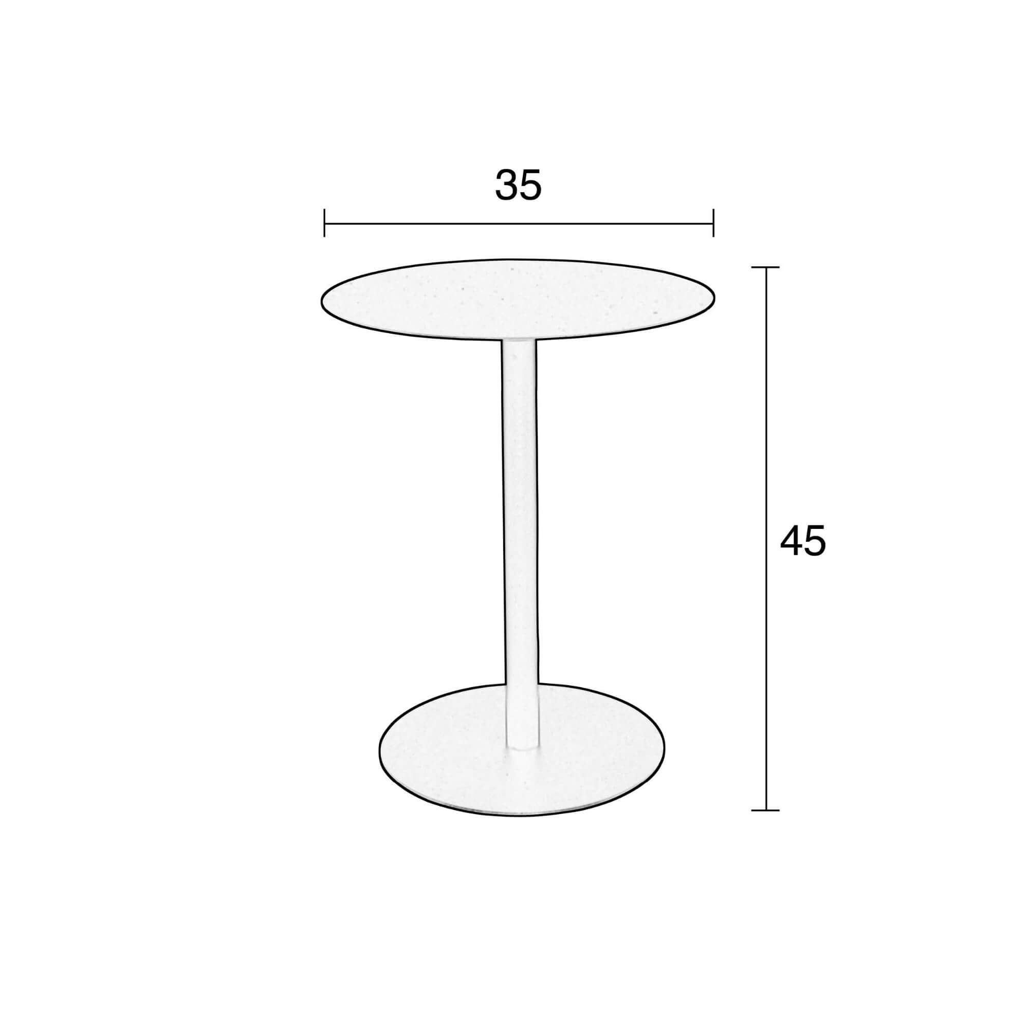 table d’appoint snow effet marbre - rond - ø 35 x h 45 cm 6 table d’appoint snow effet marbre - rond - ø 35 x h 45 cm – image 6