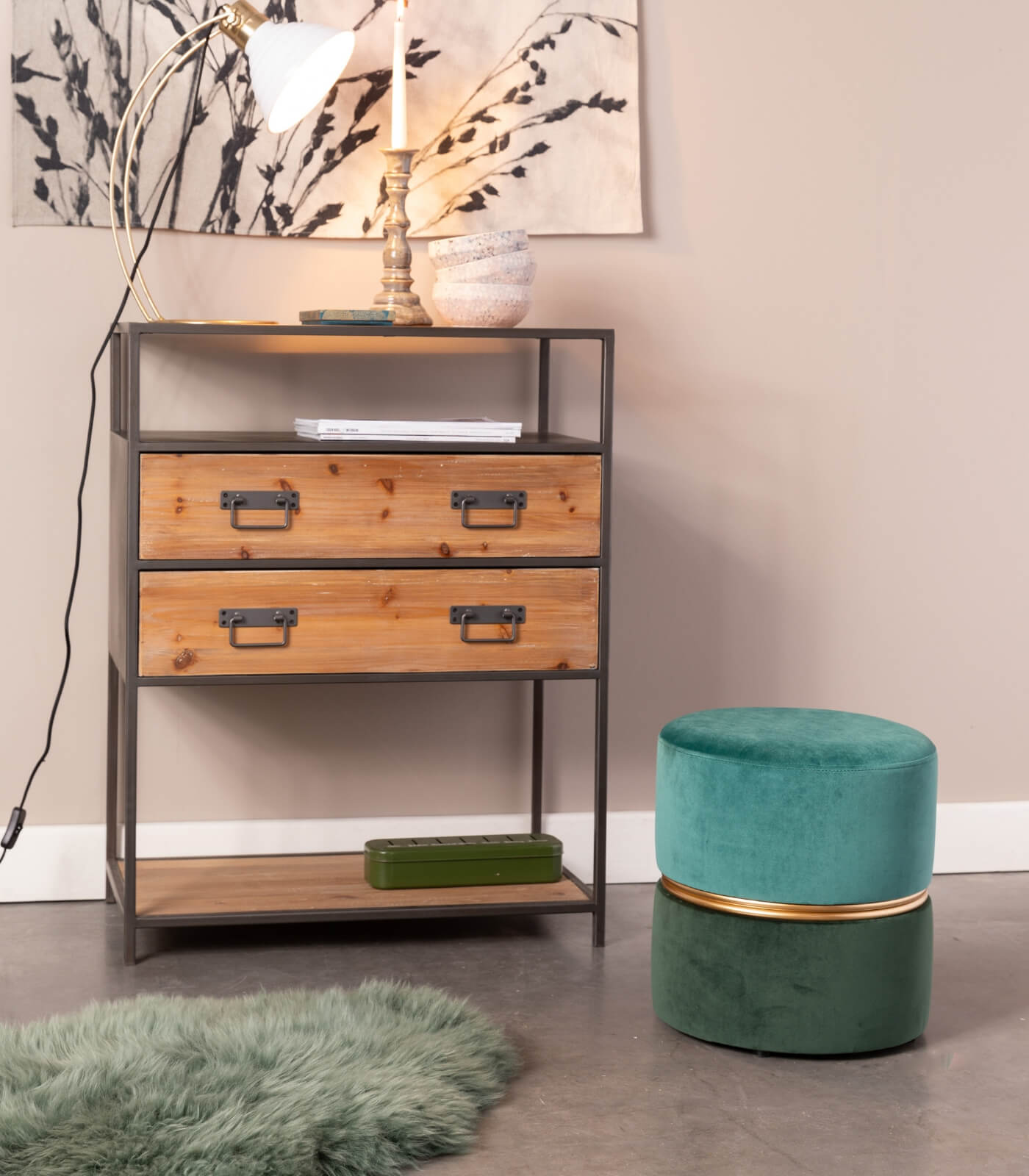 pouf bubbly - forest - ø 35 x h 39 cm 5 pouf bubbly - forest - ø 35 x h 39 cm – image 5