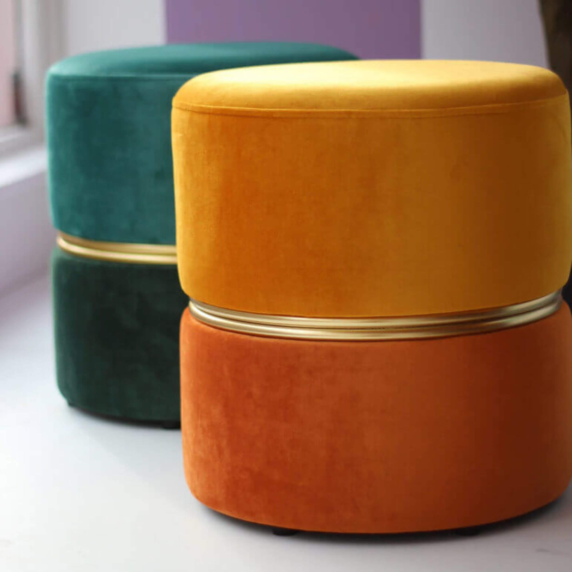 pouf bubbly - forest - ø 35 x h 39 cm 4 pouf bubbly - forest - ø 35 x h 39 cm – image 4