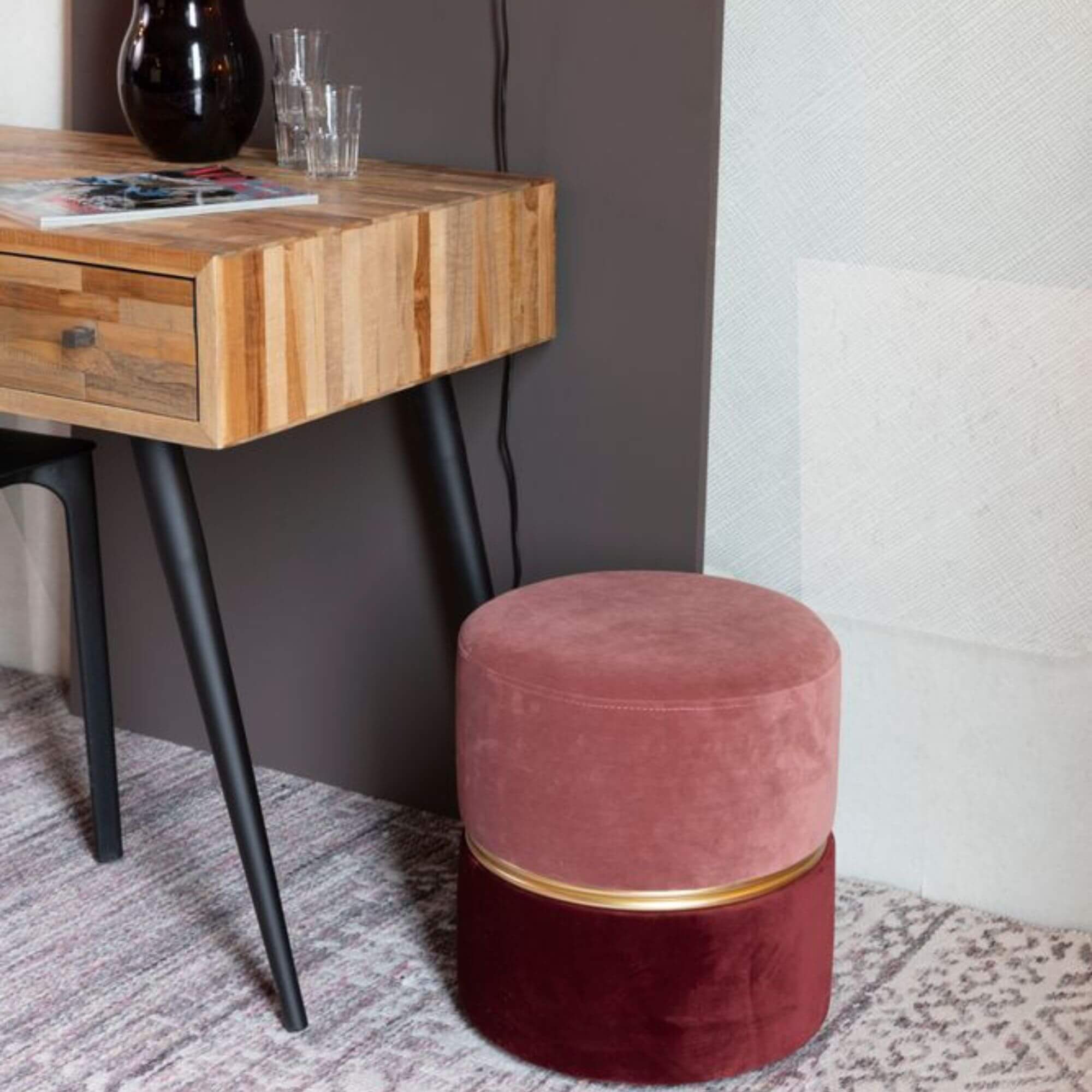 pouf bubbly - candy - ø 35 x h 39 cm 2 pouf bubbly - candy - ø 35 x h 39 cm – image 2