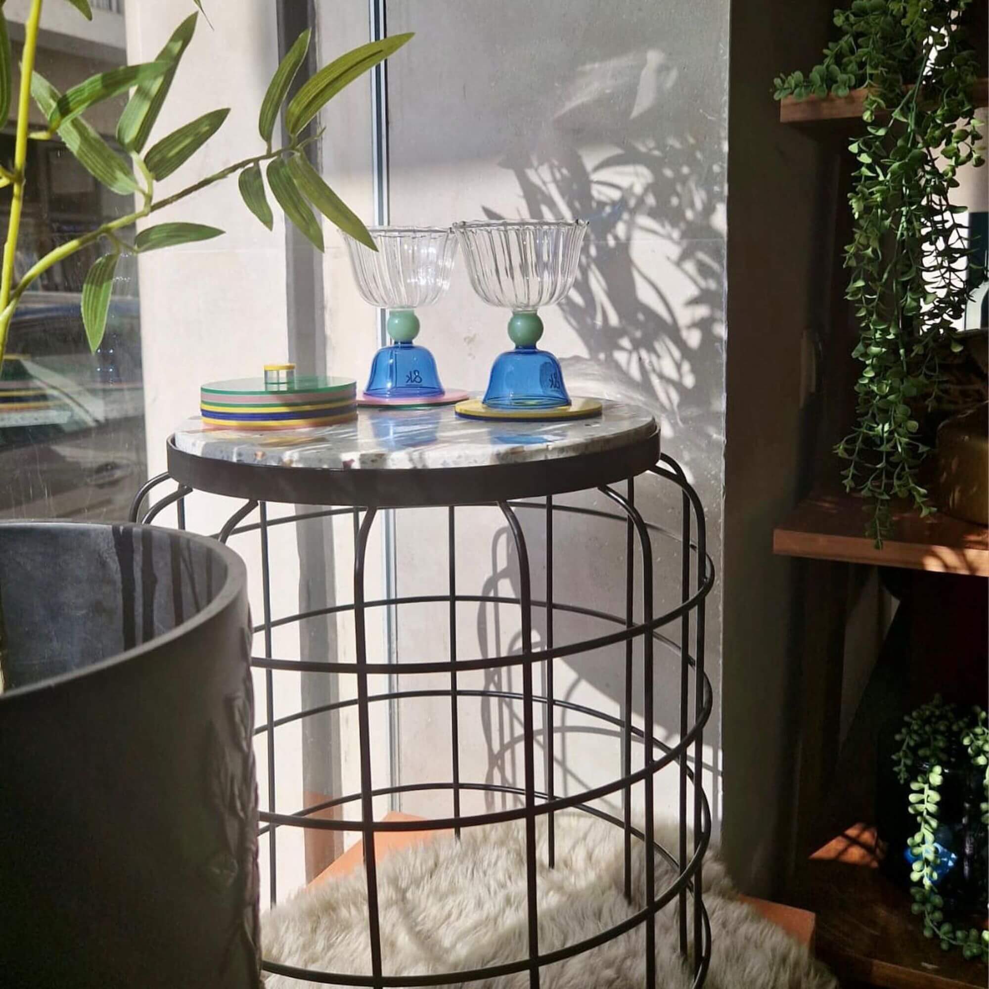 table d'appoint trad - ø 36 x h 41 cm 2 table d'appoint trad - ø 36 x h 41 cm – image 2