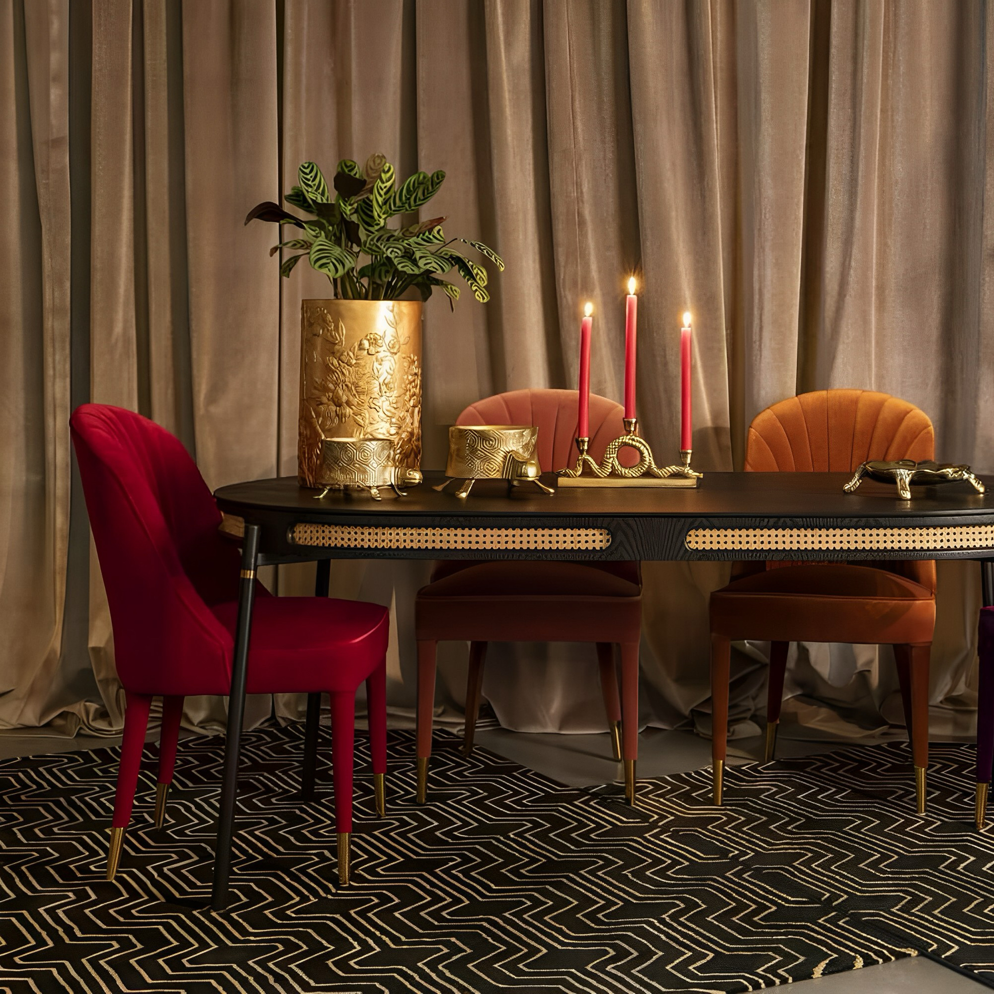 chaise give me more - rouge (ignifugé) 1 chaise give me more - rouge (ignifugé)