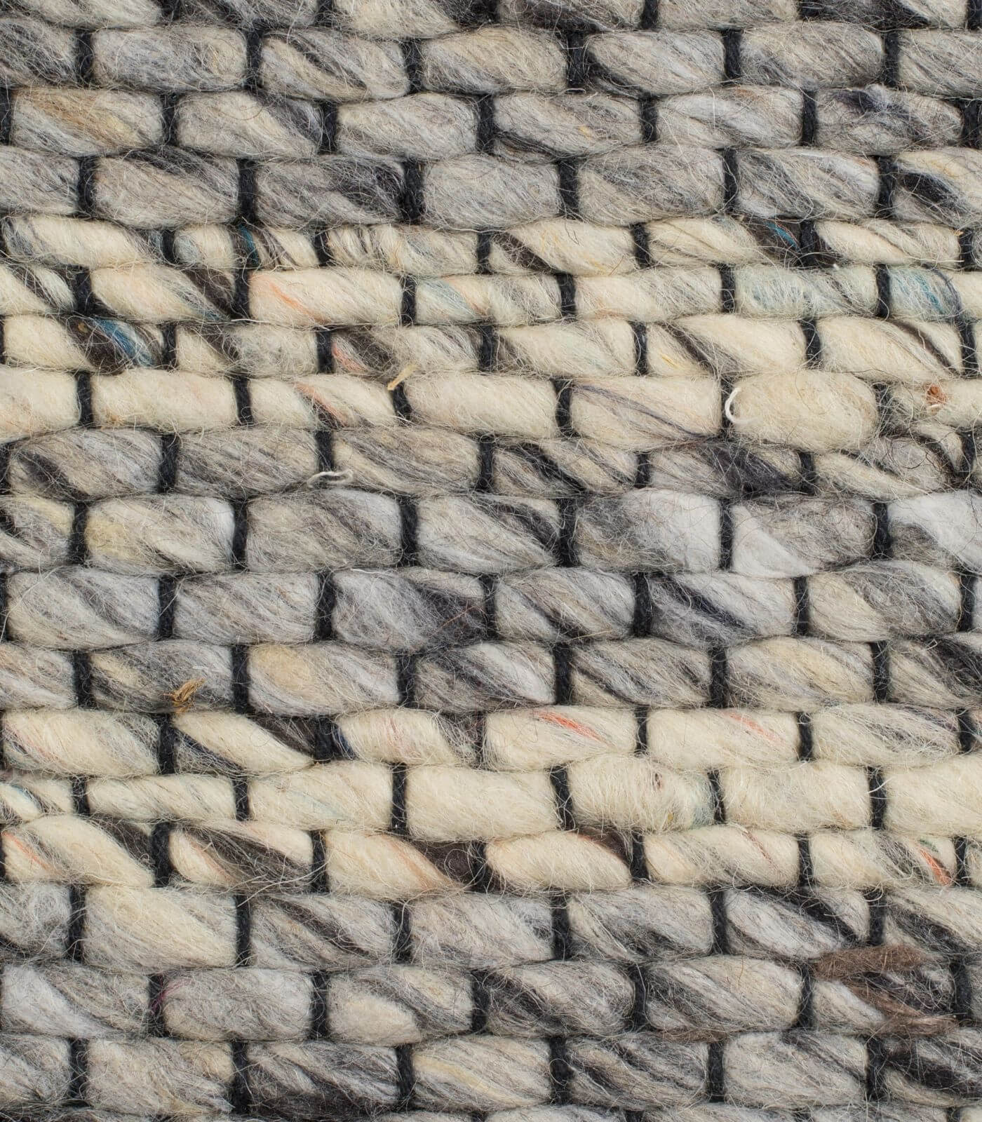 tapis frills gris/bleu 100% laine - 170 x 240 cm 3 tapis frills gris/bleu 100% laine - 170 x 240 cm – image 3