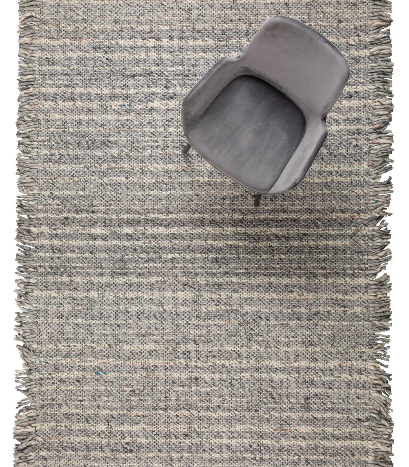 tapis frills gris/bleu 100% laine - 170 x 240 cm 7 tapis frills gris/bleu 100% laine - 170 x 240 cm – image 7