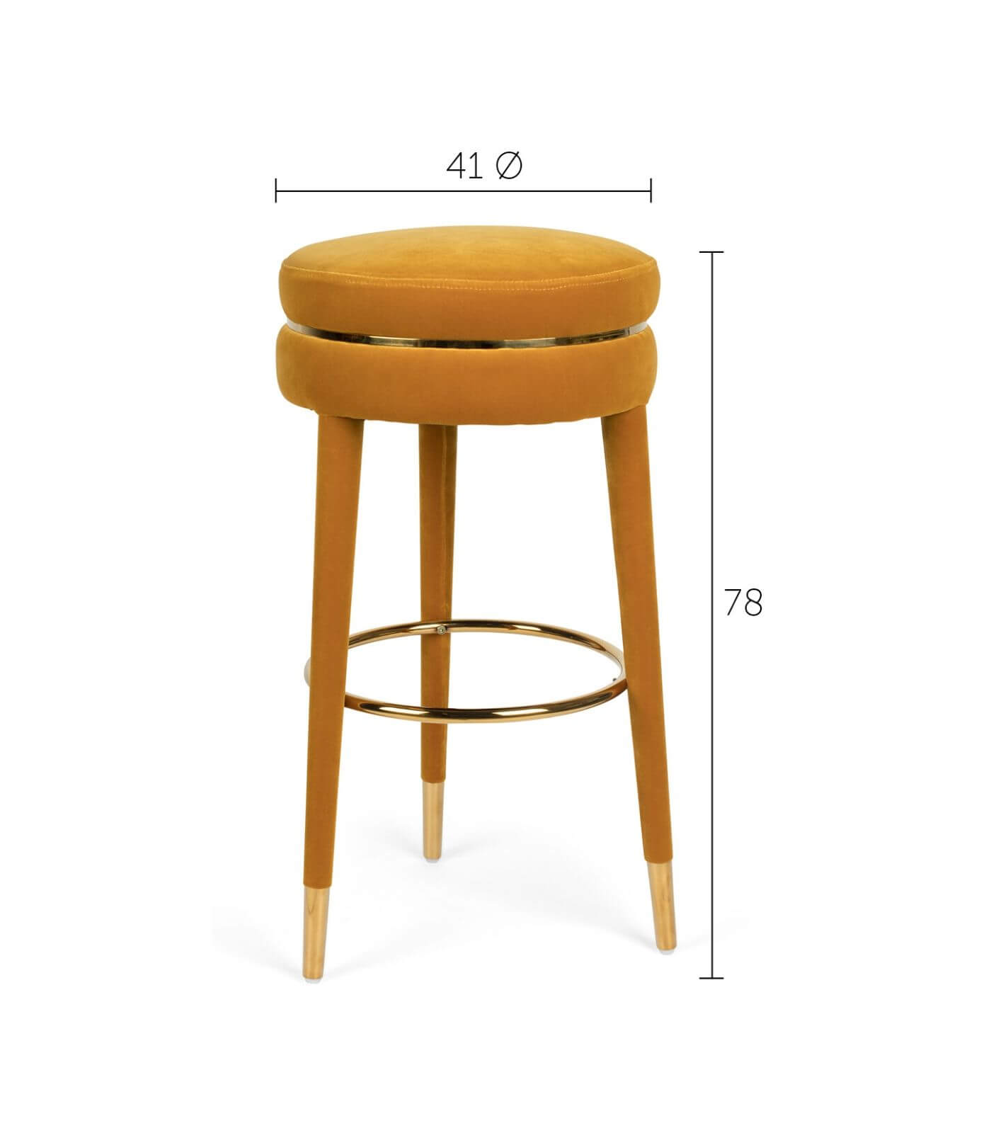 tabouret de bar macaron - h 74 cm - rose (ignifugé) 5 tabouret de bar macaron - h 74 cm - rose (ignifugé) – image 5