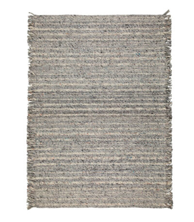 Tapis Frills Gris/Bleu 100% Laine - 170 x 240 cm