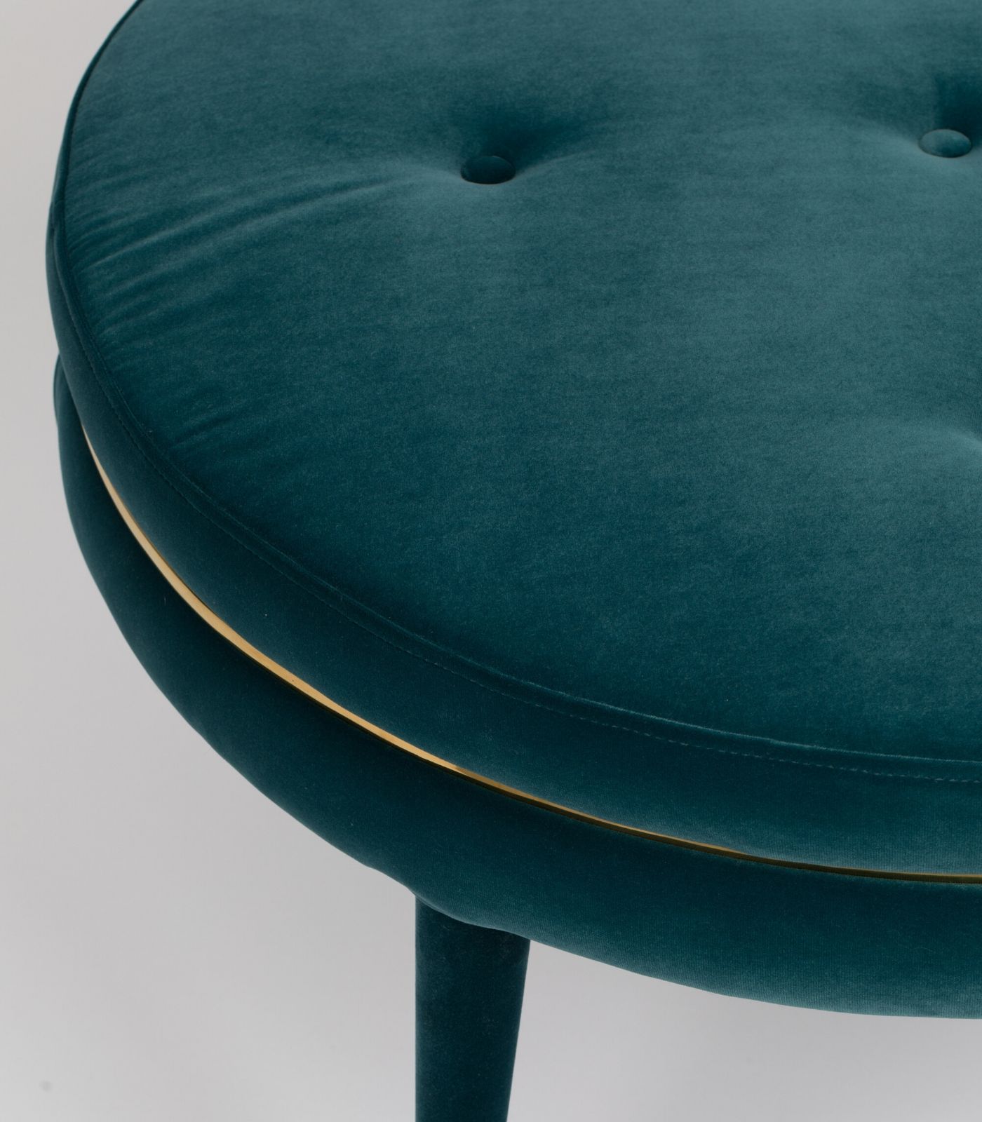 ottoman macaron – ø 74 x h 48 cm- bleu (ignifugé) 3 ottoman macaron – ø 74 x h 48 cm- bleu (ignifugé) – image 3