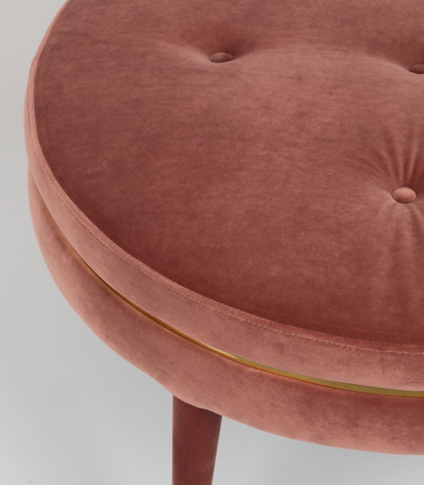 ottoman macaron – ø 74 x h 48 cm - rose (ignifugé) 3 ottoman macaron – ø 74 x h 48 cm - rose (ignifugé) – image 3