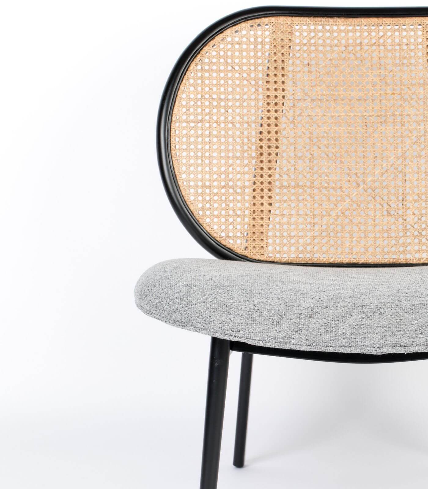 fauteuil lounge spike - cannage/gris 3 fauteuil lounge spike - cannage/gris – image 3