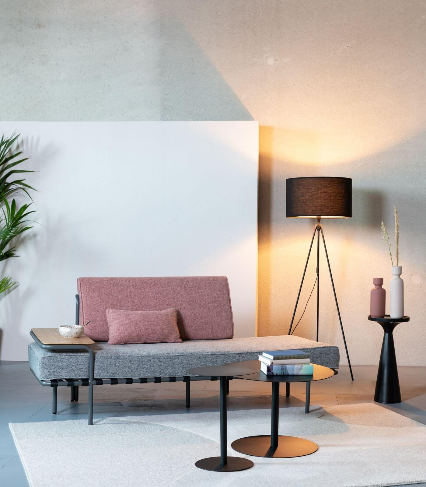 canapé/daybed star saumon/gris - l 185 cm 6 canapé/daybed star saumon/gris - l 185 cm – image 6