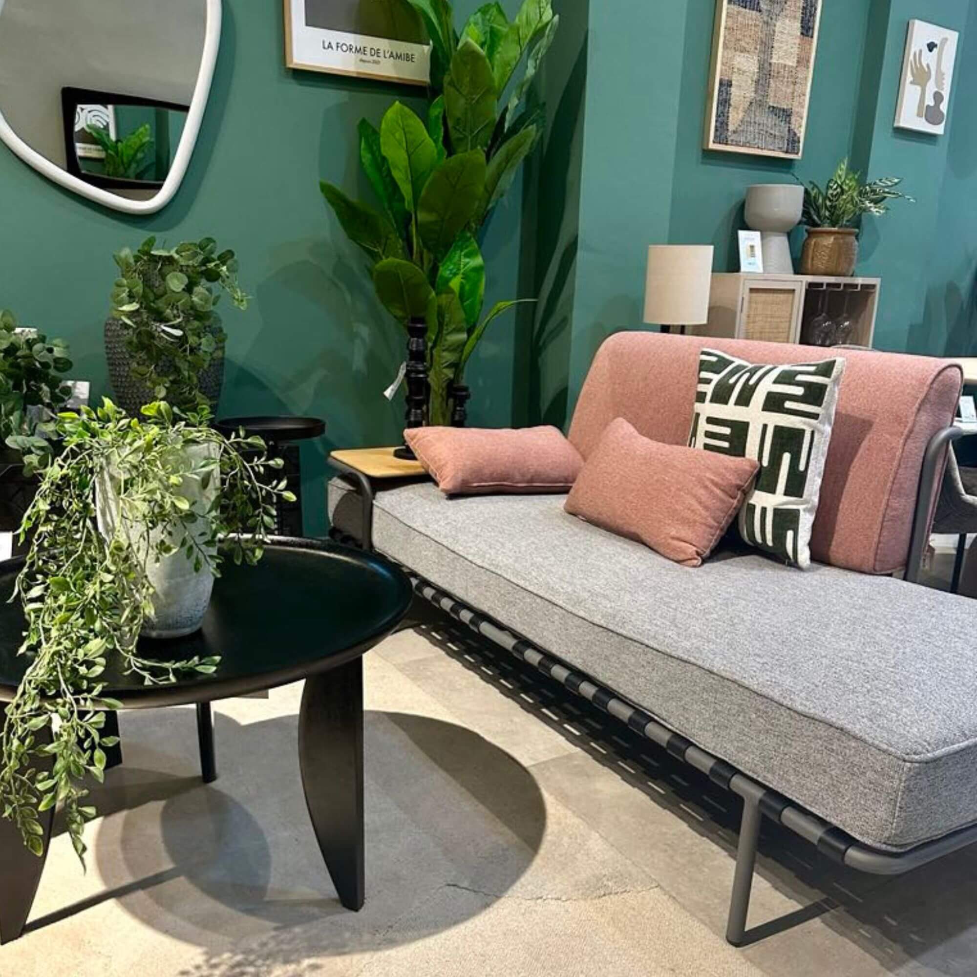 canapé/daybed star saumon/gris - l 185 cm 5 canapé/daybed star saumon/gris - l 185 cm – image 5