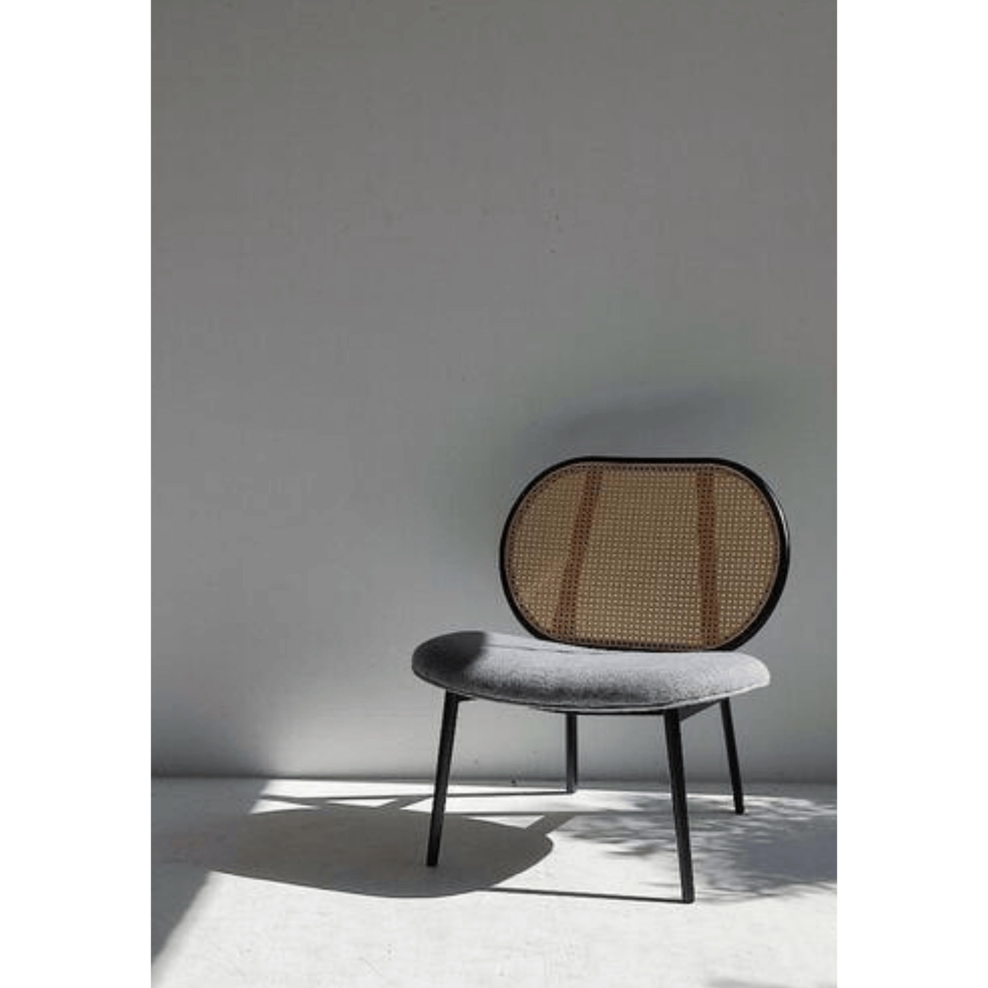 fauteuil lounge spike - cannage/gris 10 fauteuil lounge spike - cannage/gris – image 10