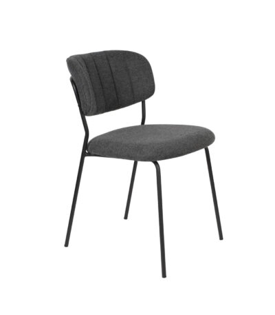 chaise jolien - gris anthracite/noir