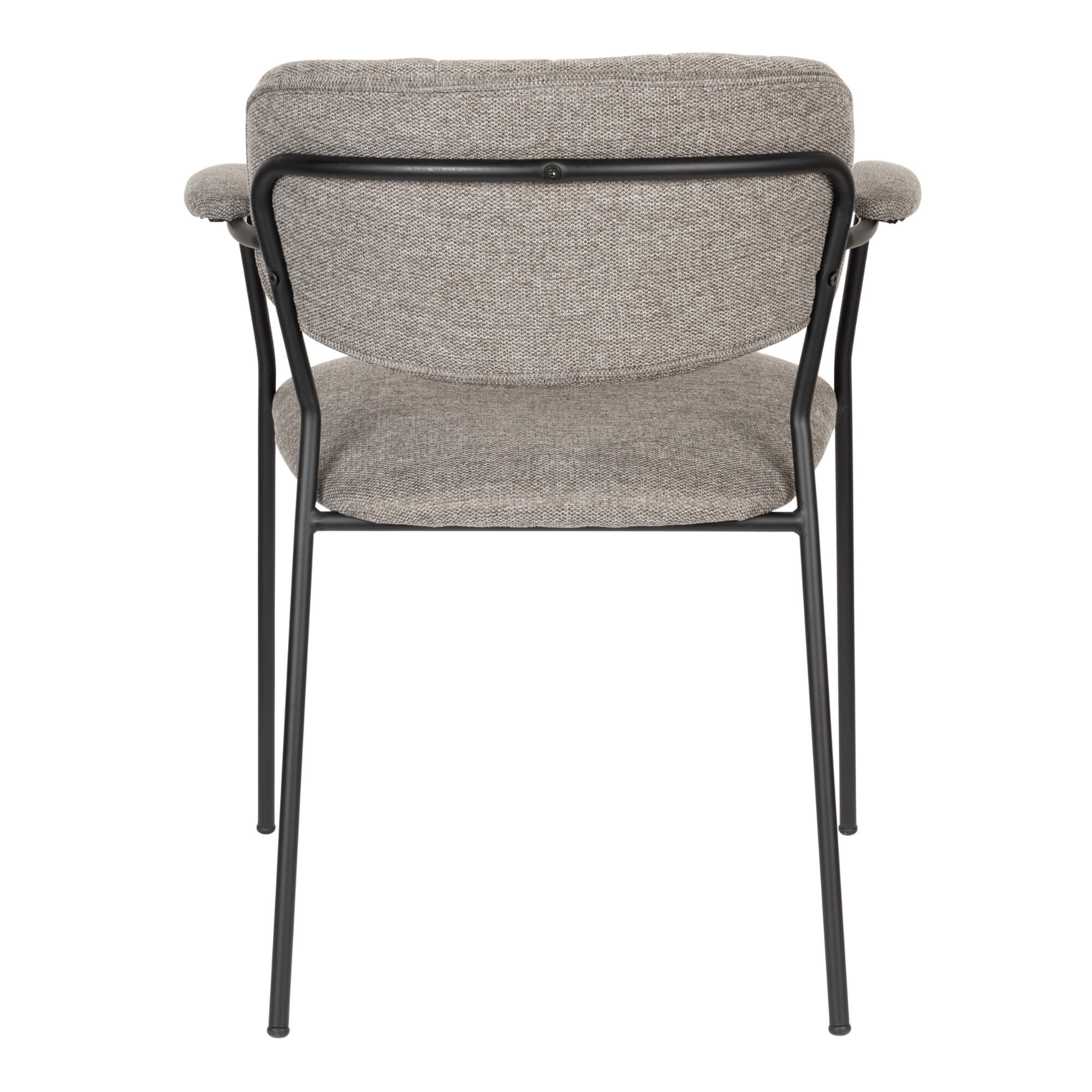 chaise/accoudoirs jolien - gris clair/ pieds noirs 10 chaise/accoudoirs jolien - gris clair/ pieds noirs – image 10