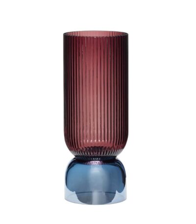 vase eva - bordeaux/bleu