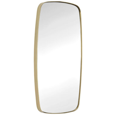 miroir square doré - h 59 x l 29 cm