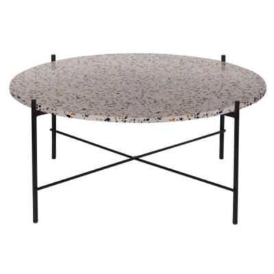 home 60 table basse vayen ø 83 cm - terrazzo