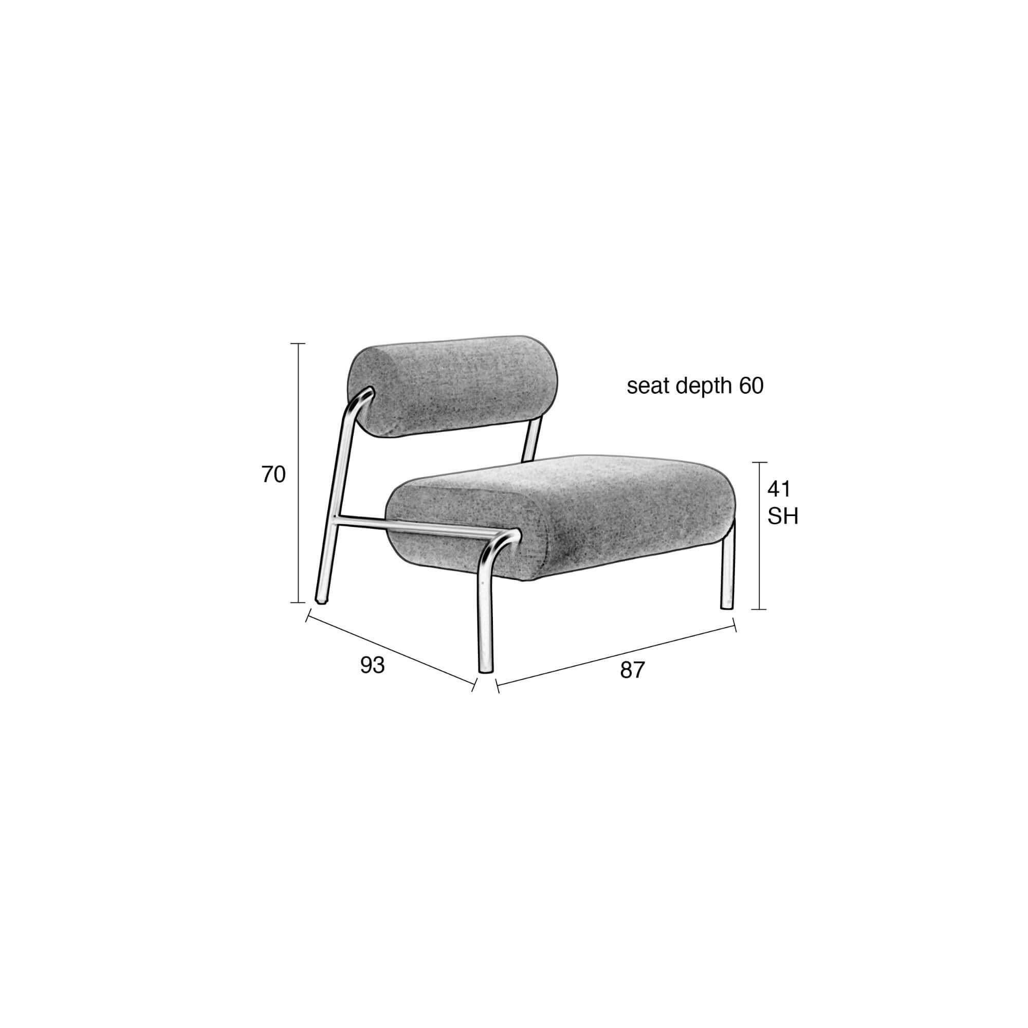fauteuil lounge lekima - saumon 17 fauteuil lounge lekima - saumon – image 17