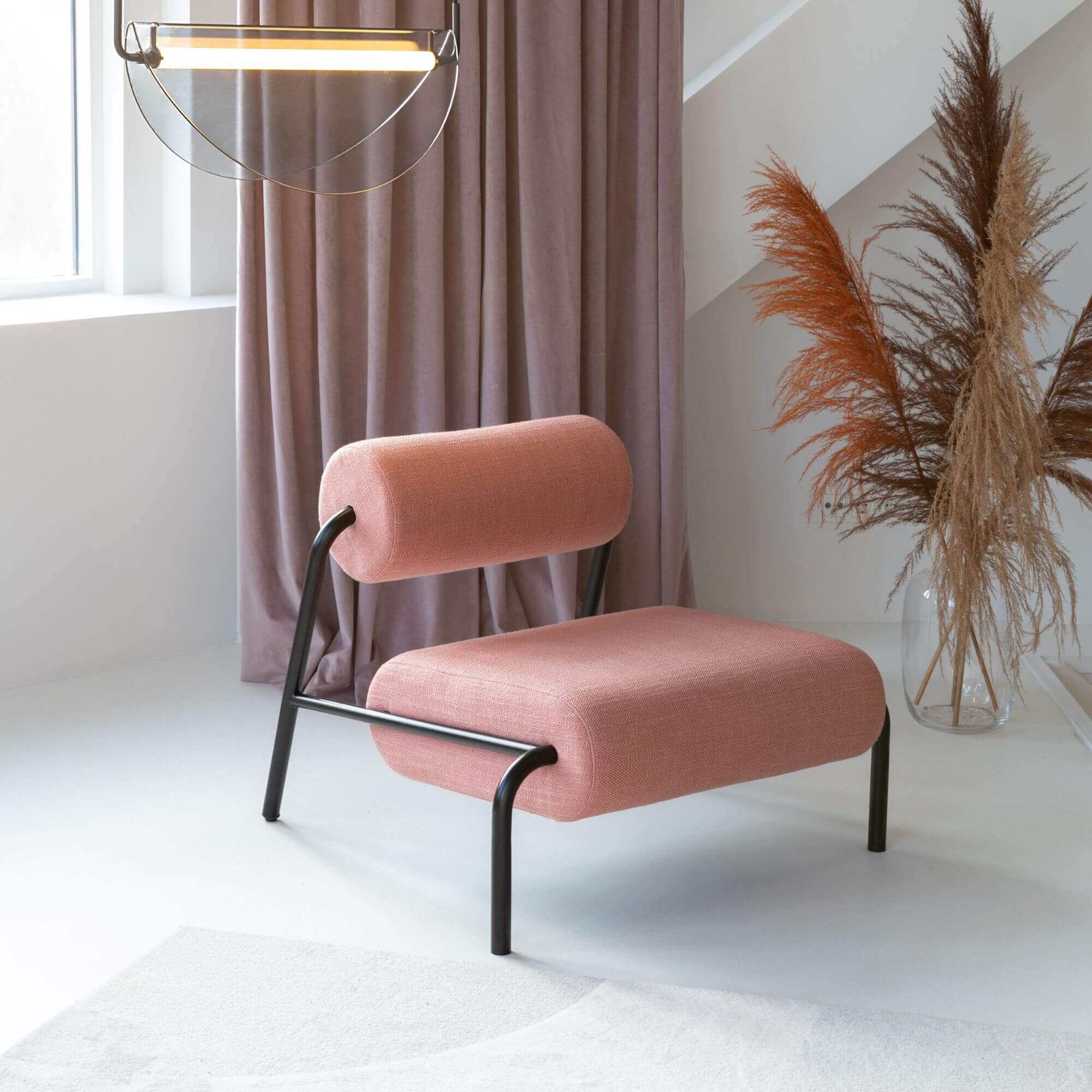 fauteuil lounge lekima - saumon 4 fauteuil lounge lekima - saumon – image 4