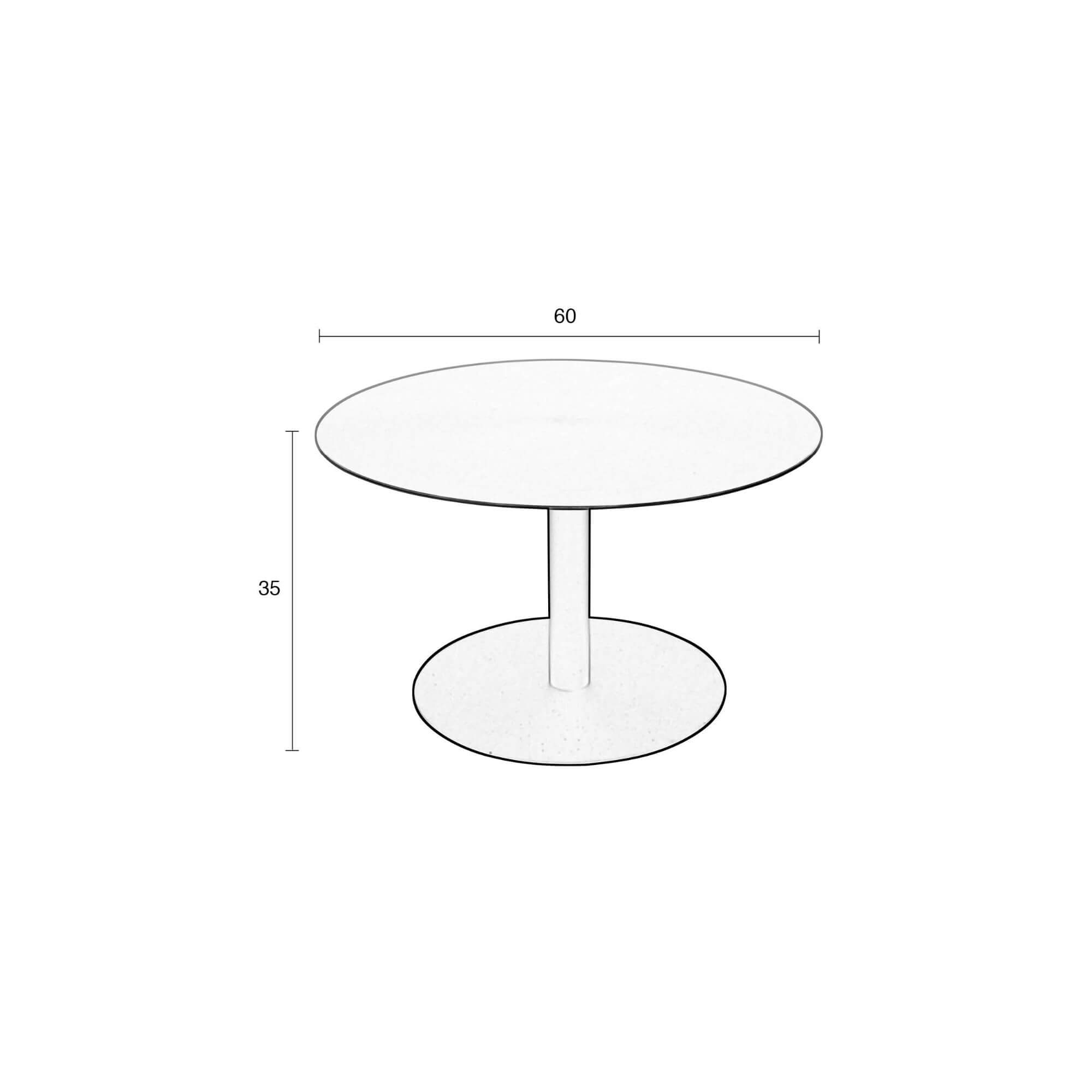 table basse snow - doré brossé - ø 60 x h 35 cm 8 table basse snow - doré brossé - ø 60 x h 35 cm – image 8
