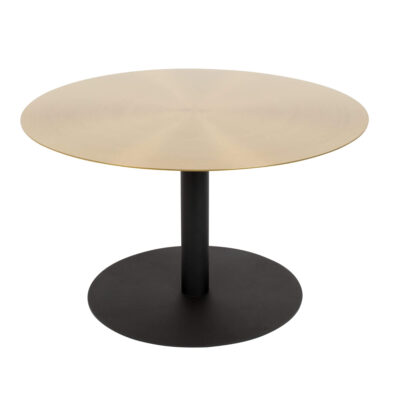 table basse snow - doré brossé - ø 60 x h 35 cm 
