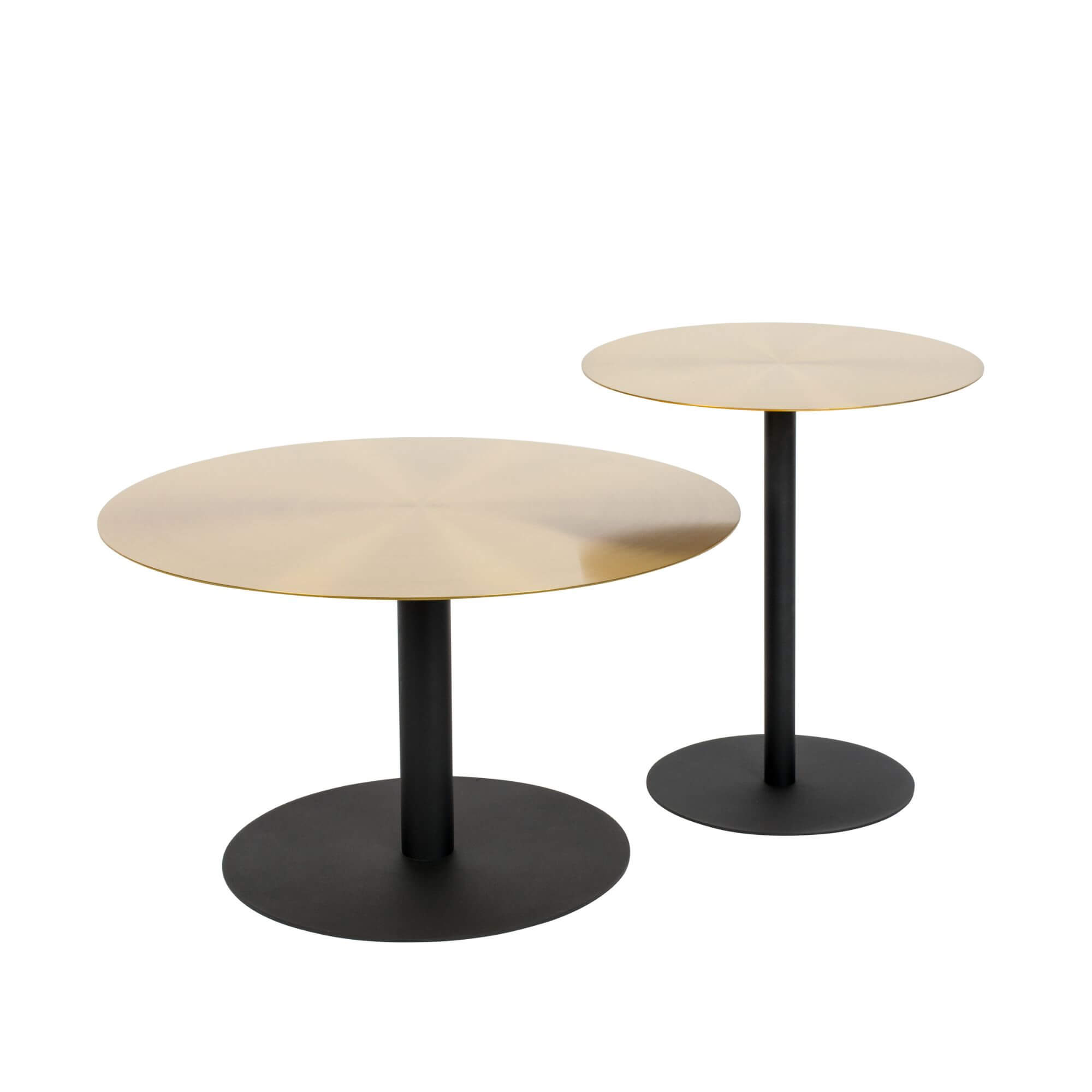 table basse snow - doré brossé - ø 60 x h 35 cm 3 table basse snow - doré brossé - ø 60 x h 35 cm – image 3